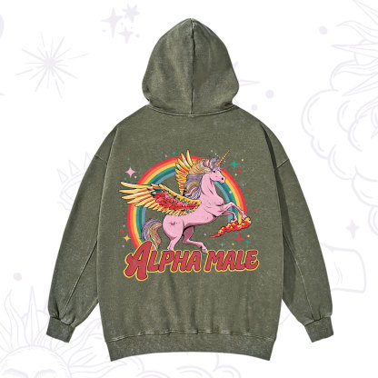 Purplehecate Alpha Male Washed Hoodie