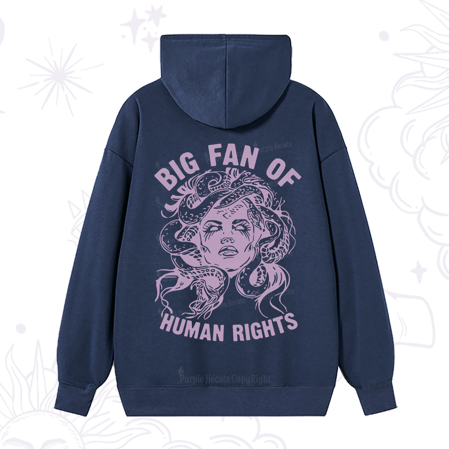 Purplehecate Big Fan of Human Rights Hoodie