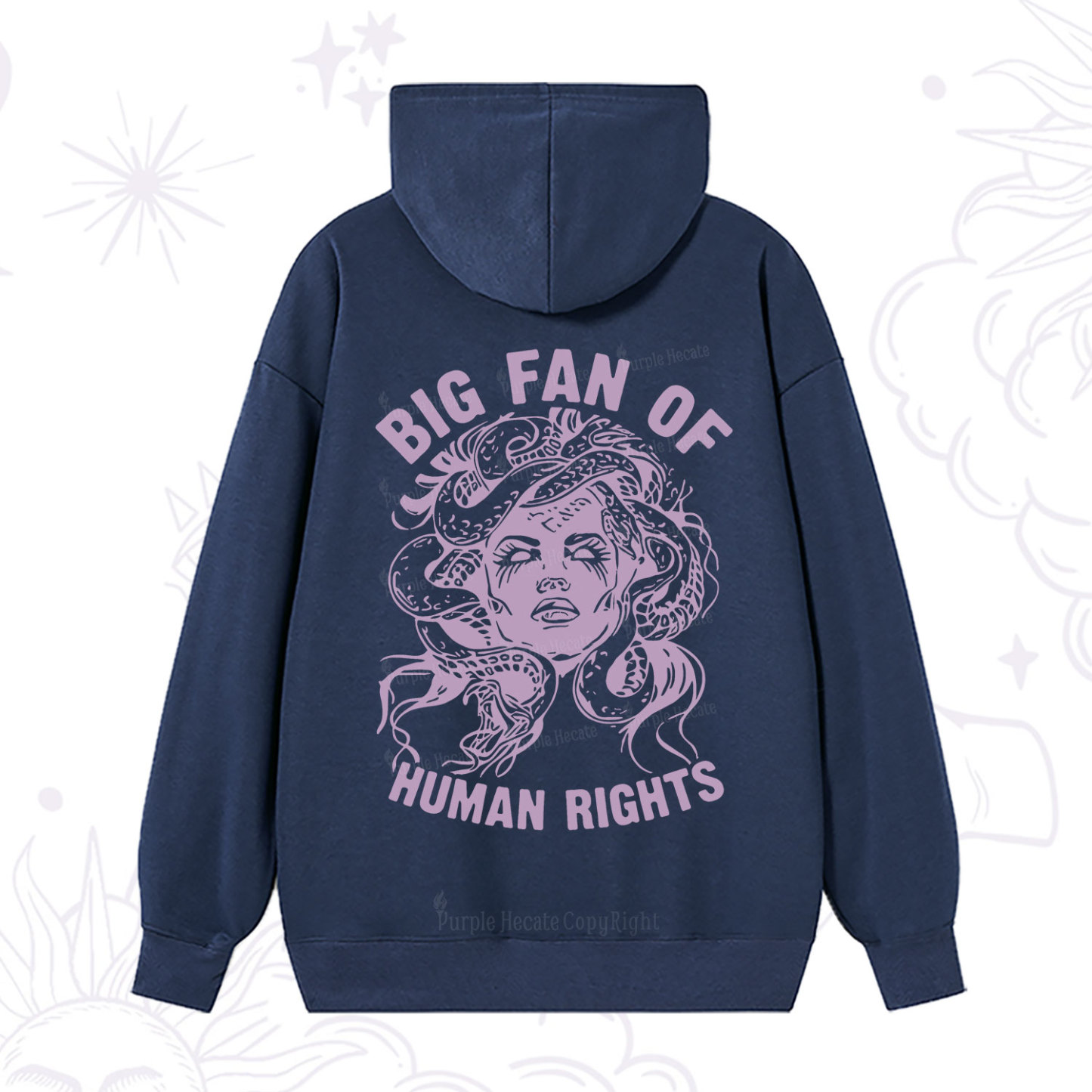 Purplehecate Big Fan of Human Rights Hoodie
