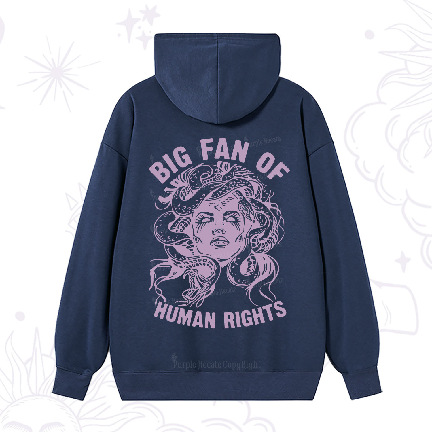 Purplehecate Big Fan of Human Rights Hoodie