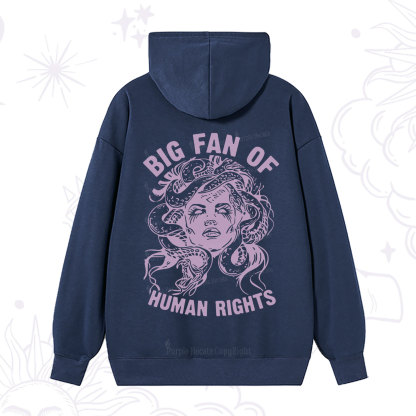 Purplehecate Big Fan of Human Rights Hoodie