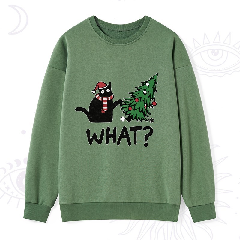 Purplehecate Christmas Black Cat Sweatshirt