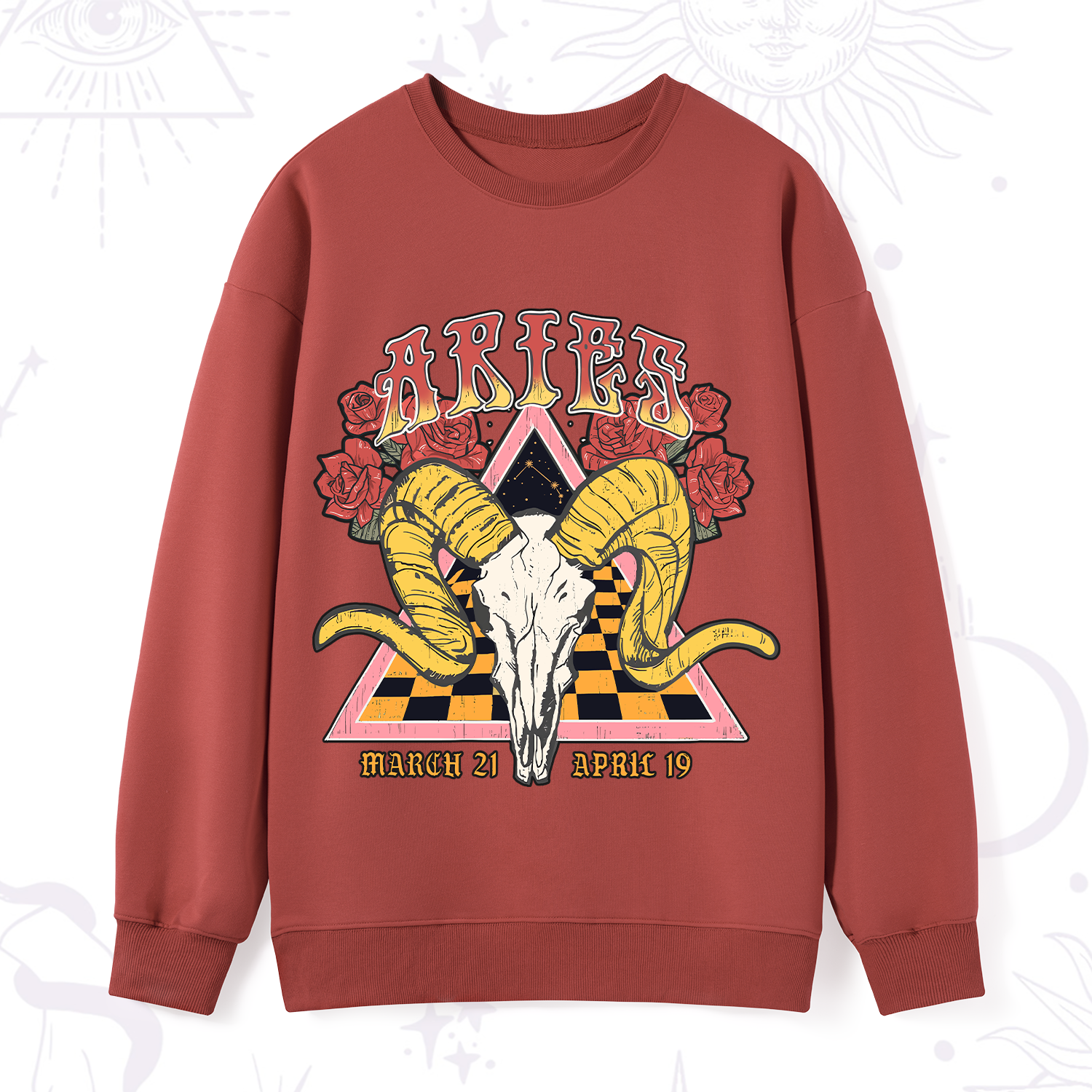 Purplehecate Aries Crew Zodiac Sweatshirt