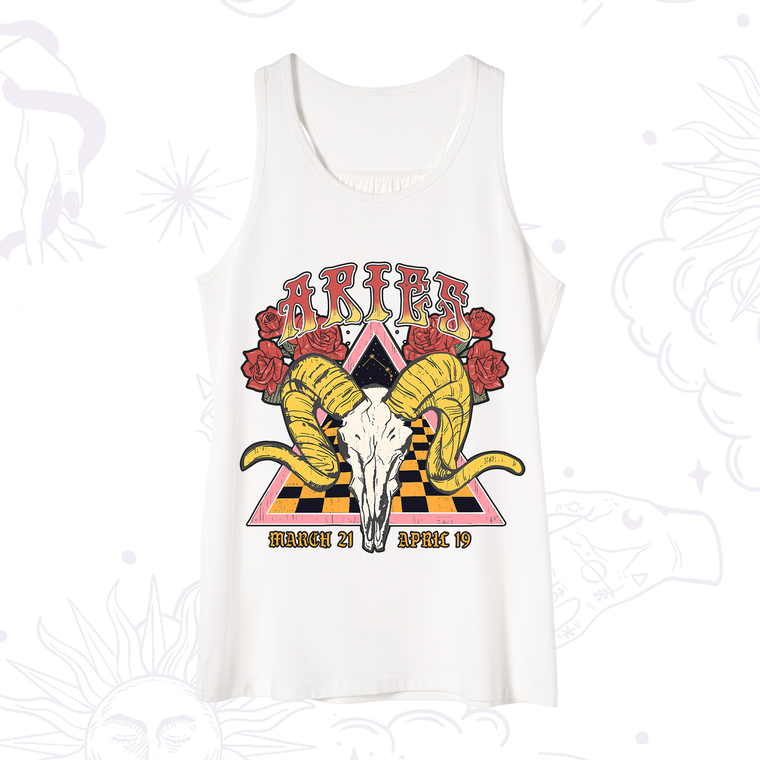 Purplehecate Aries Crew Zodiac Tank