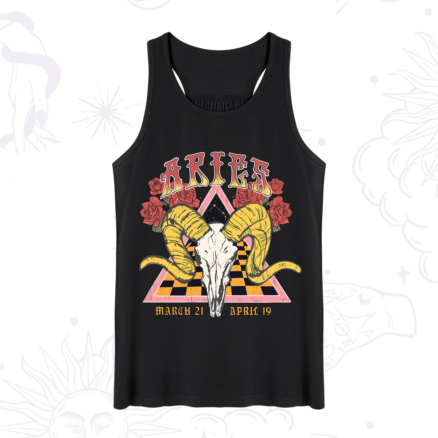 Purplehecate Aries Crew Zodiac Tank