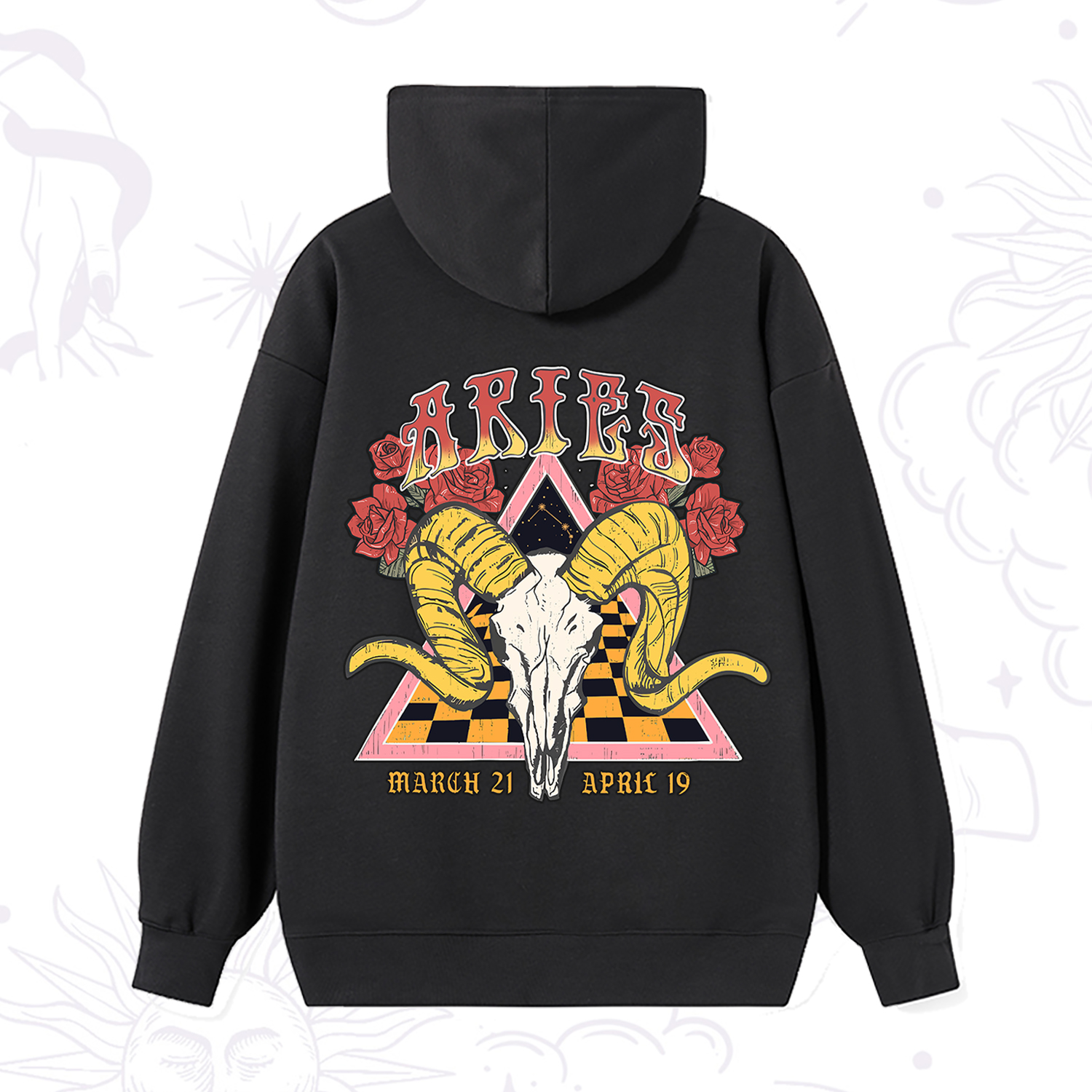 Purplehecate Aries Crew Zodiac Hoodie