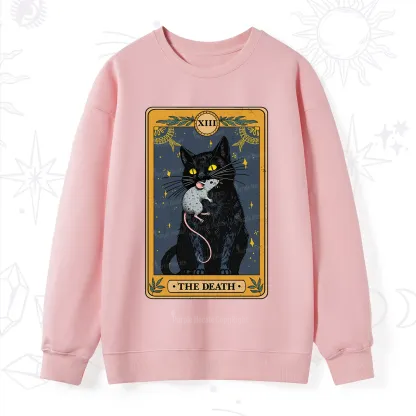 Purplehecate The Death Tarot Cat Sweatshirt