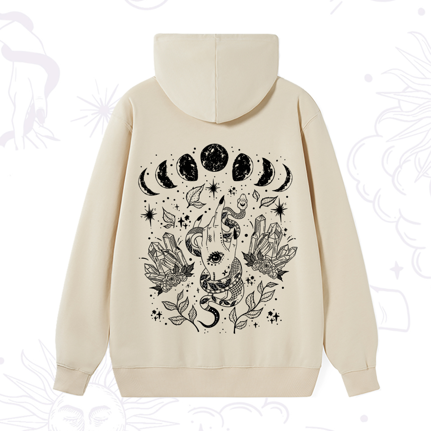 Purplehecate Reach For The Moon Hoodie