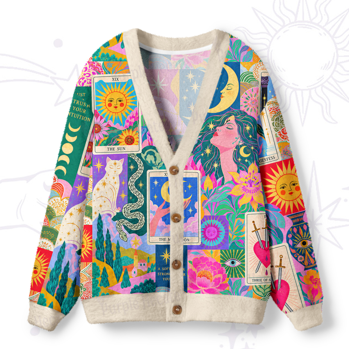 Purplehecate That's It You're Going In The Soup Ugly Cardigan Sweaters