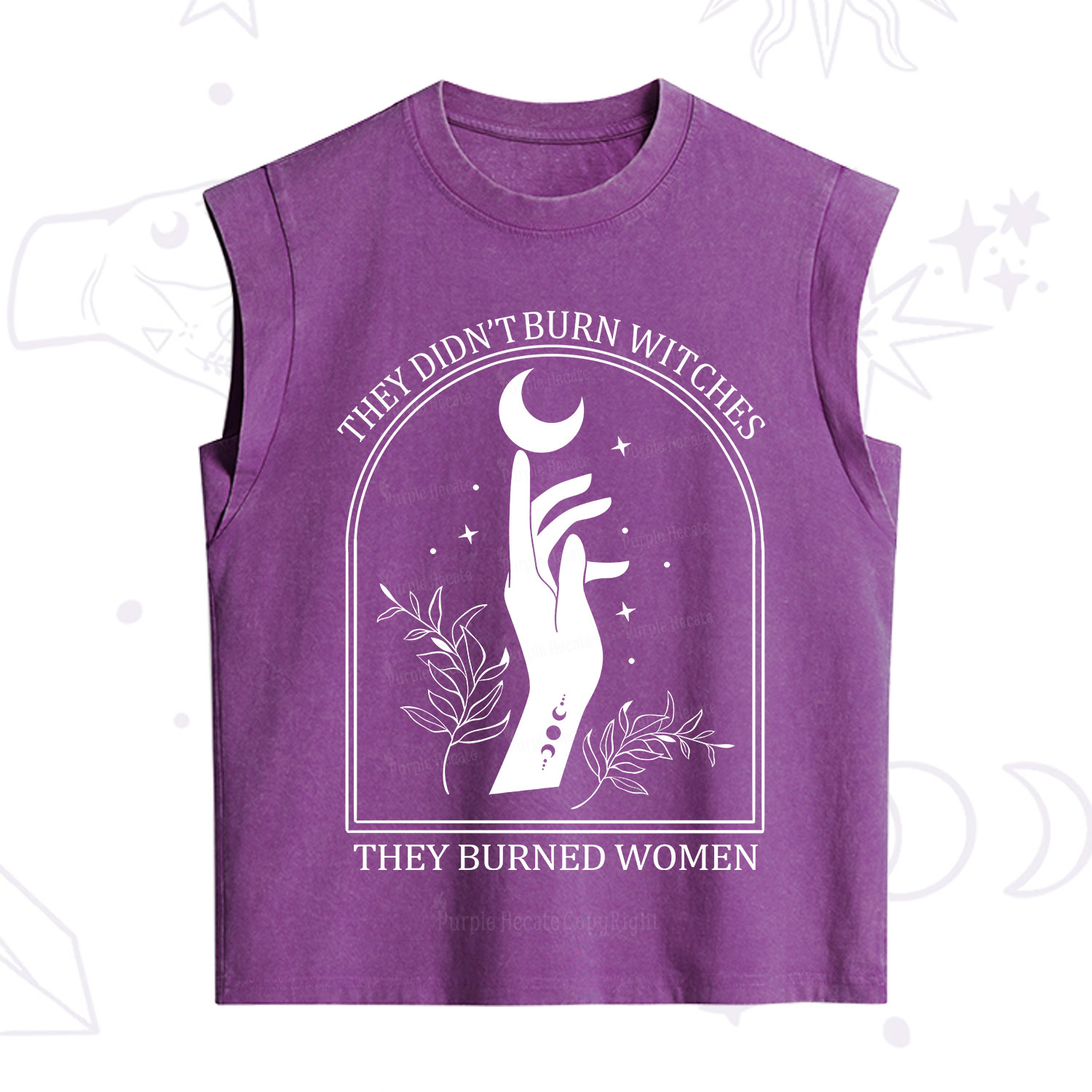 Purplehecate They Didn't Burn Witches They Burned Women Vintage Washed Tank