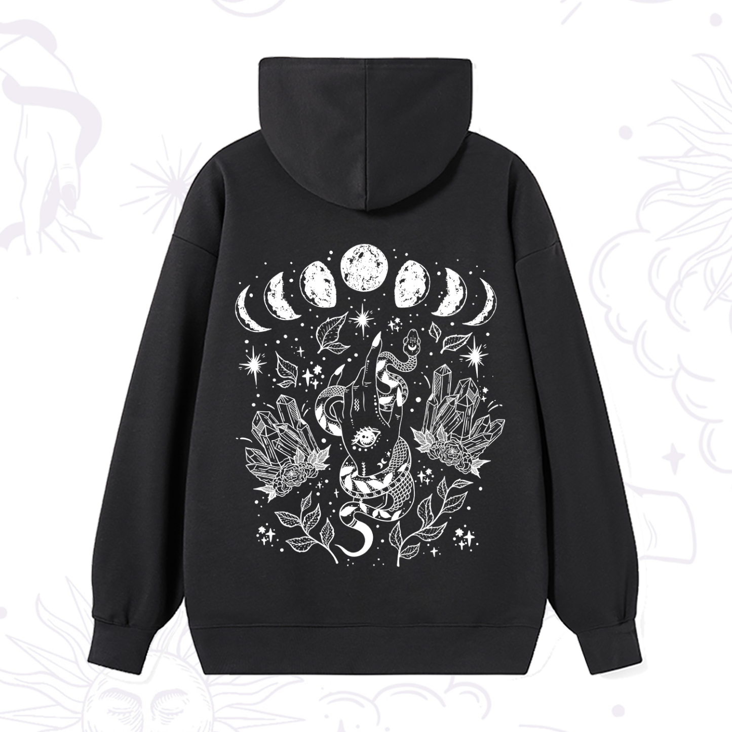 Magic Purplehecate Reach For The Moon Hoodie
