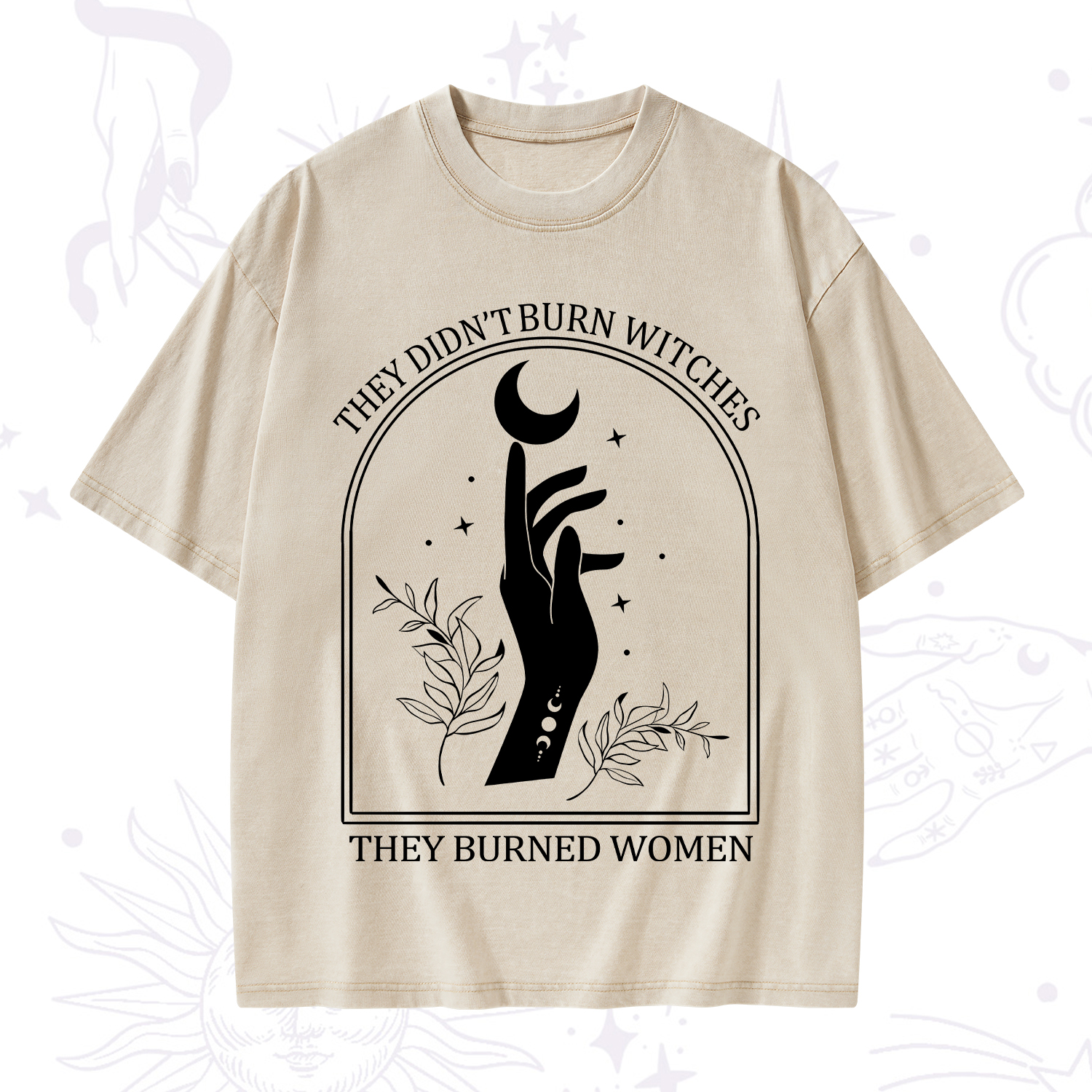 Purplehecate They Didn't Burn Witches They Burned Women Washed T-Shirt