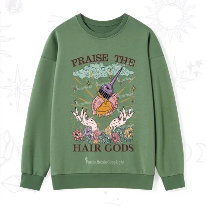Purplehecate Praise The Hair Gods Sweatshirt