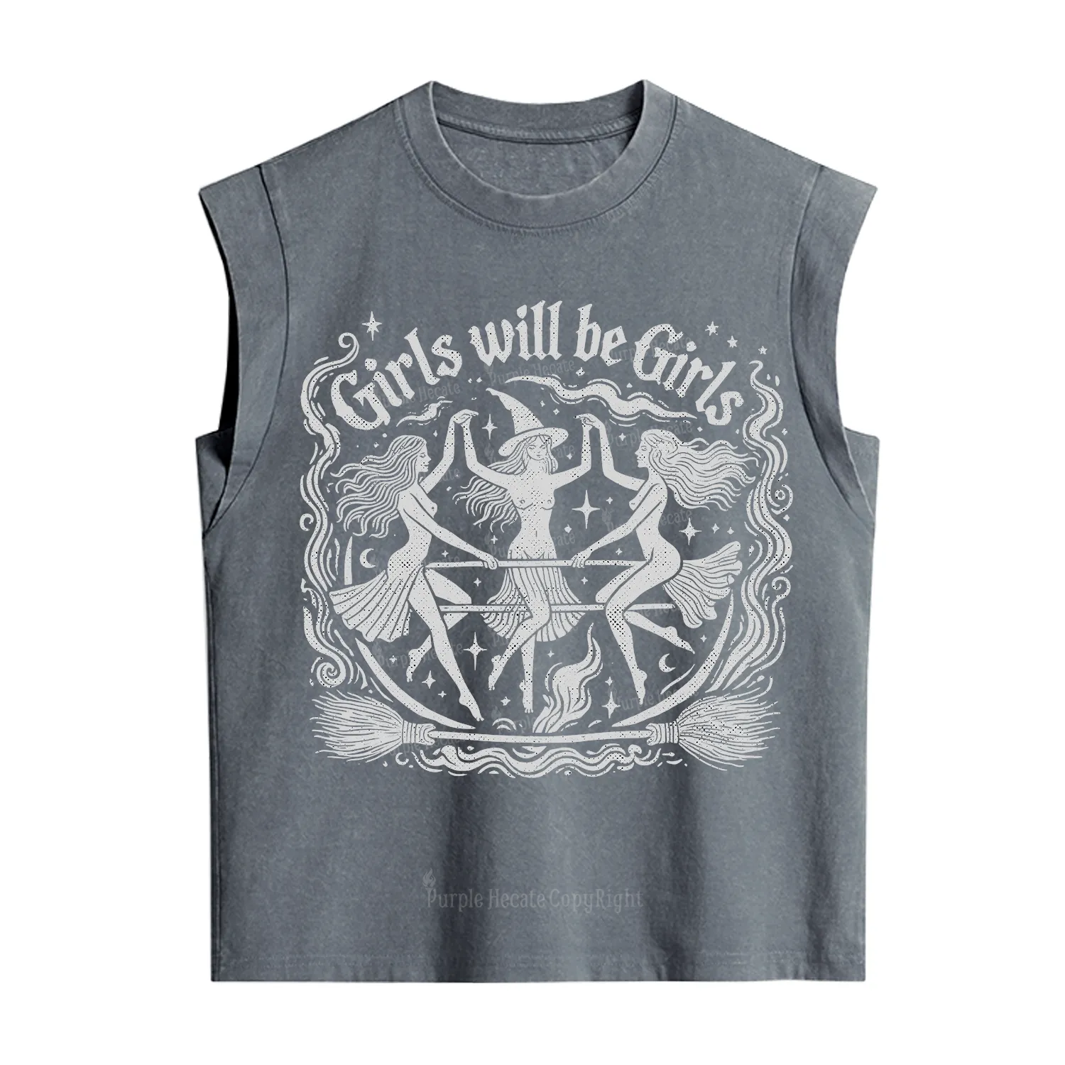 Purplehecate Girls Will Be Girls Vintage Washed Tank