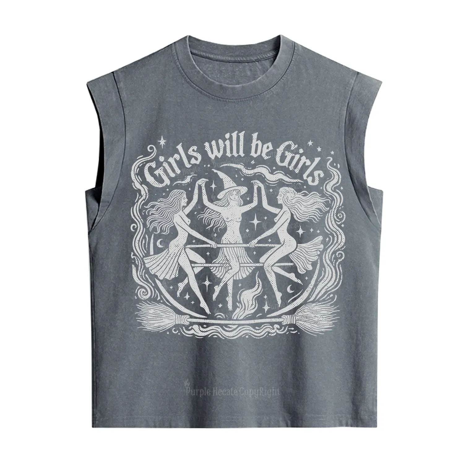 Purplehecate Girls Will Be Girls Vintage Washed Tank