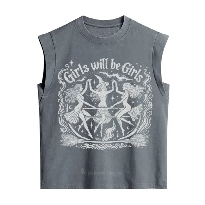 Purplehecate Girls Will Be Girls Vintage Washed Tank