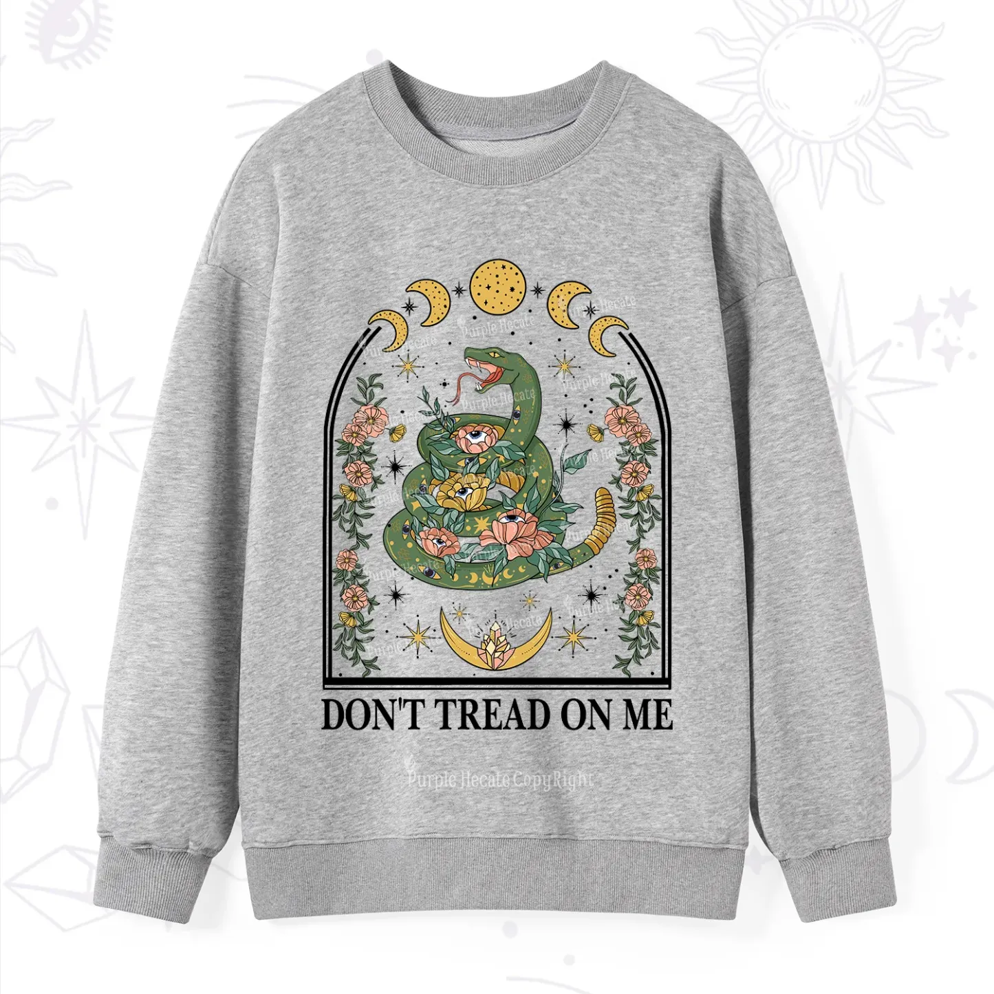Purplehecate Don't Tread On Me Sweatshirt