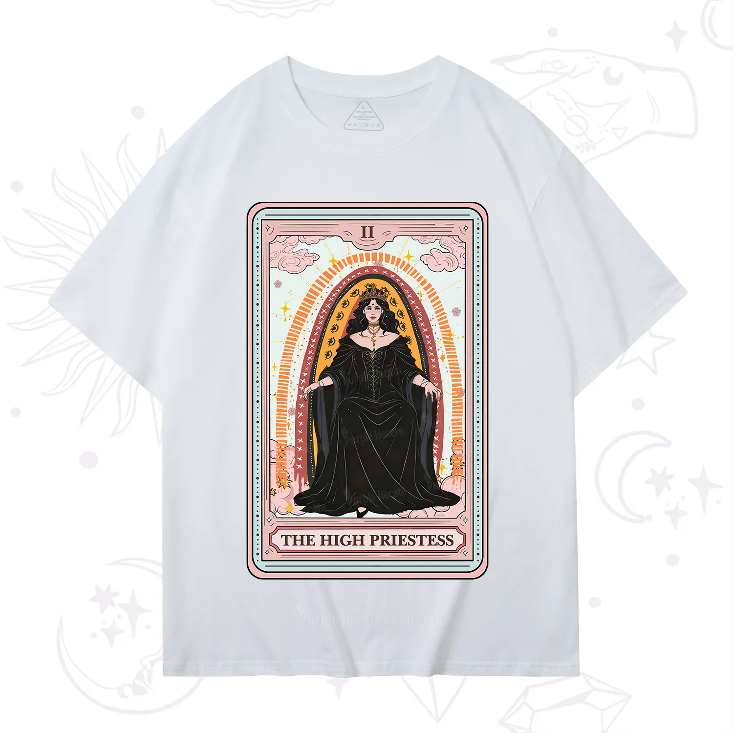 Purplehecate The High Priestess Tarot T-Shirt