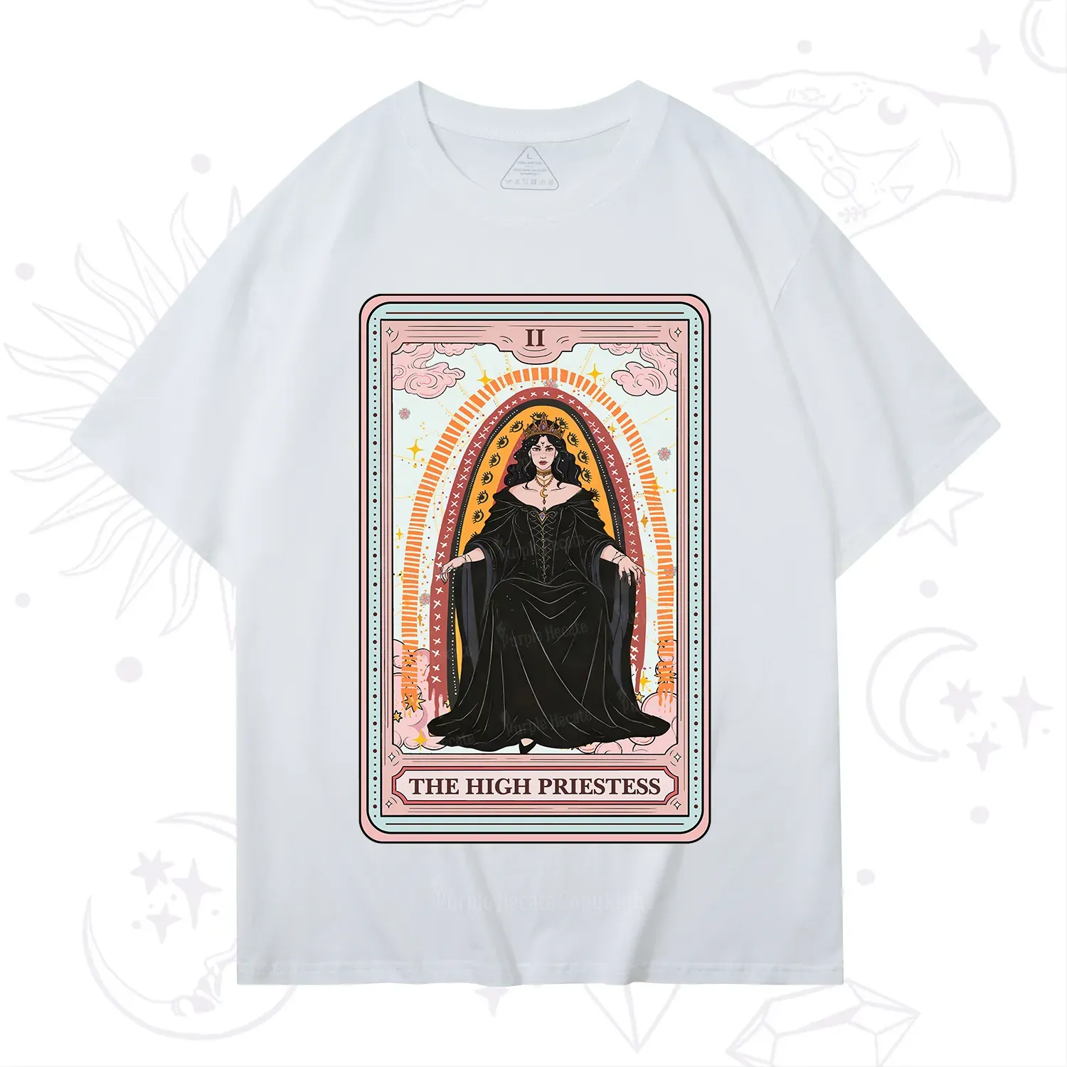 Purplehecate The High Priestess Tarot T-Shirt