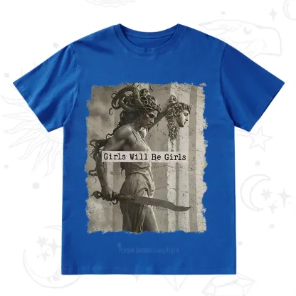 Purplehecate Medusa Girls Will Be Girls T-Shirt