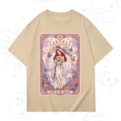 Purplehecate The Love Is My Magic Tarot Pride T-Shirt