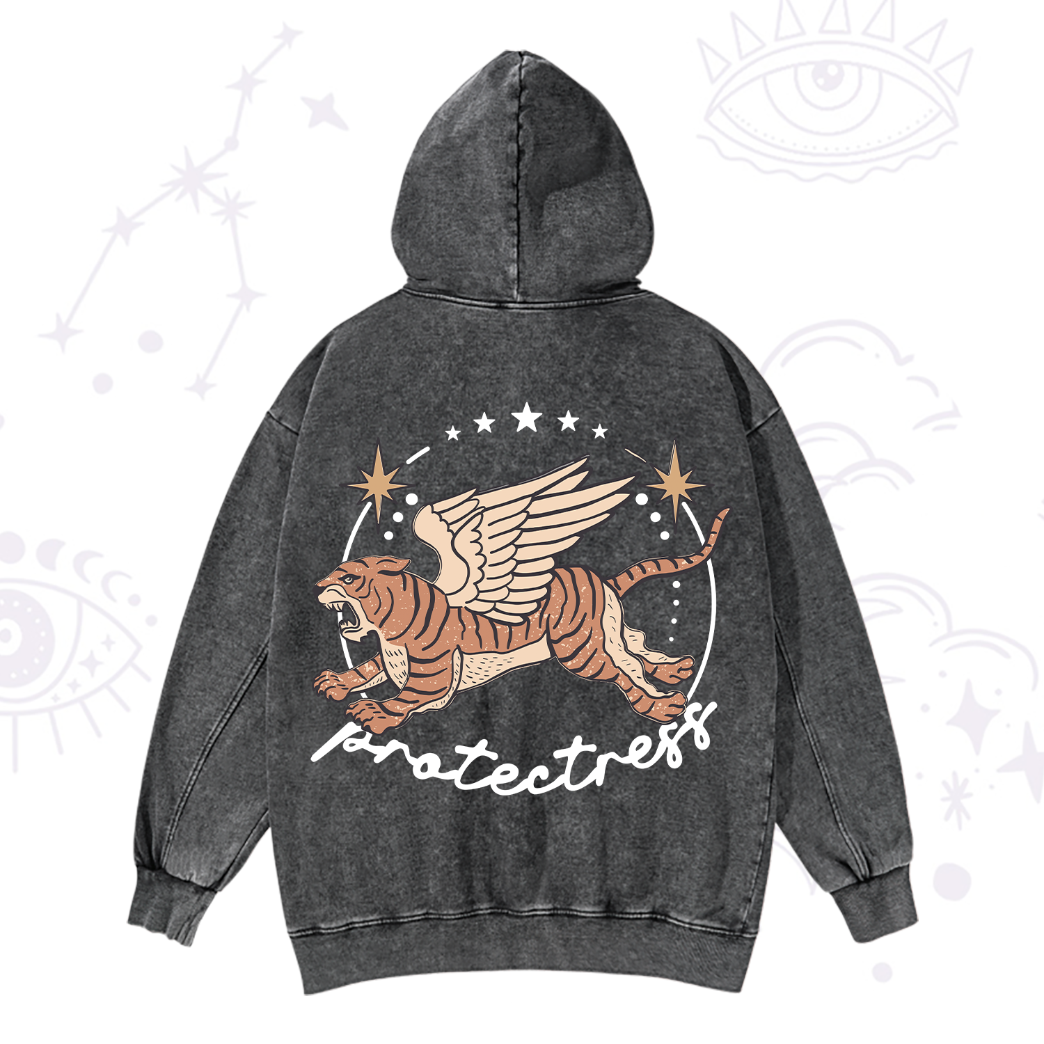 Purplehecate Protectress Washed Hoodie