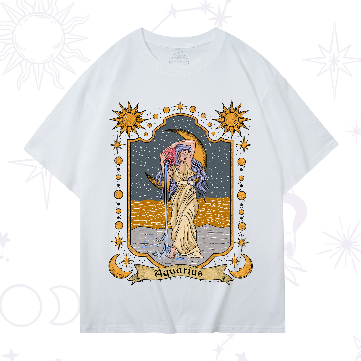 Purplehecate Aquarius Zodiac T-Shirt