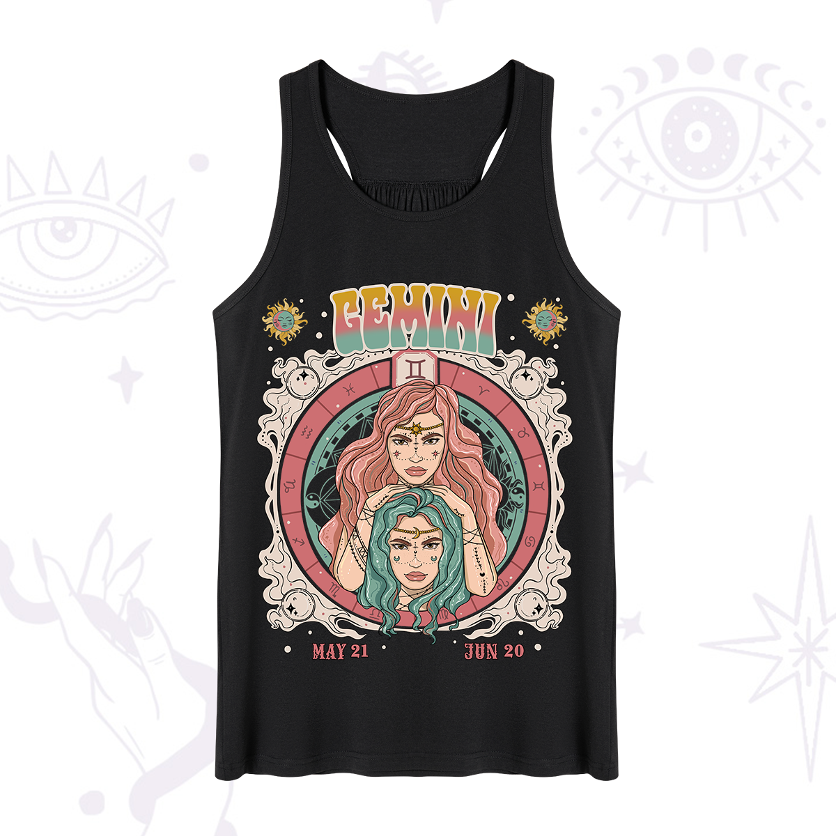Purplehecate Gemini Cosmic Zodiac Tank