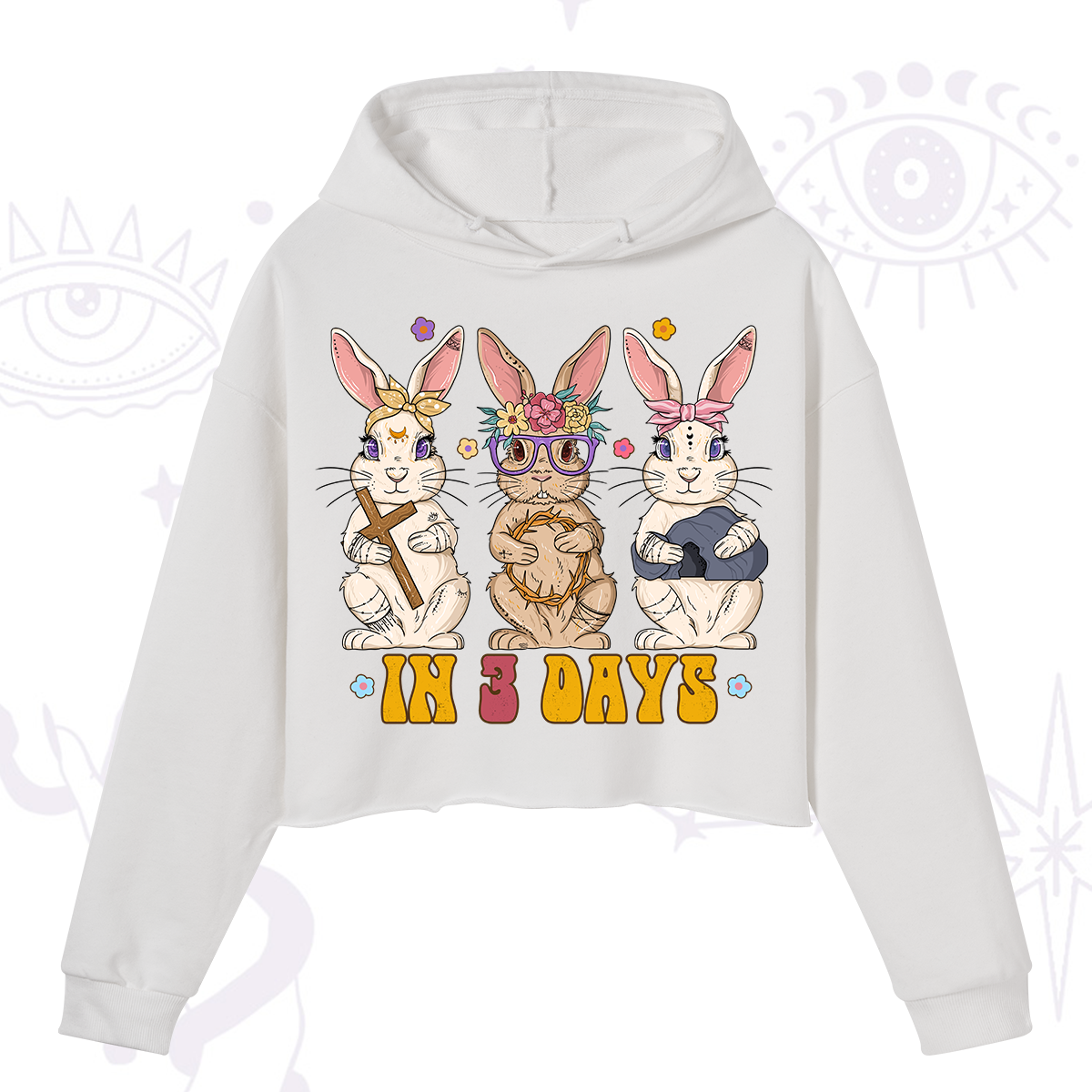 Purplehecate In 3 Days Easter Crop Hoodie