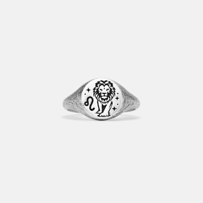 Purplehecate Leo Zodiac Sterling Silver Ring