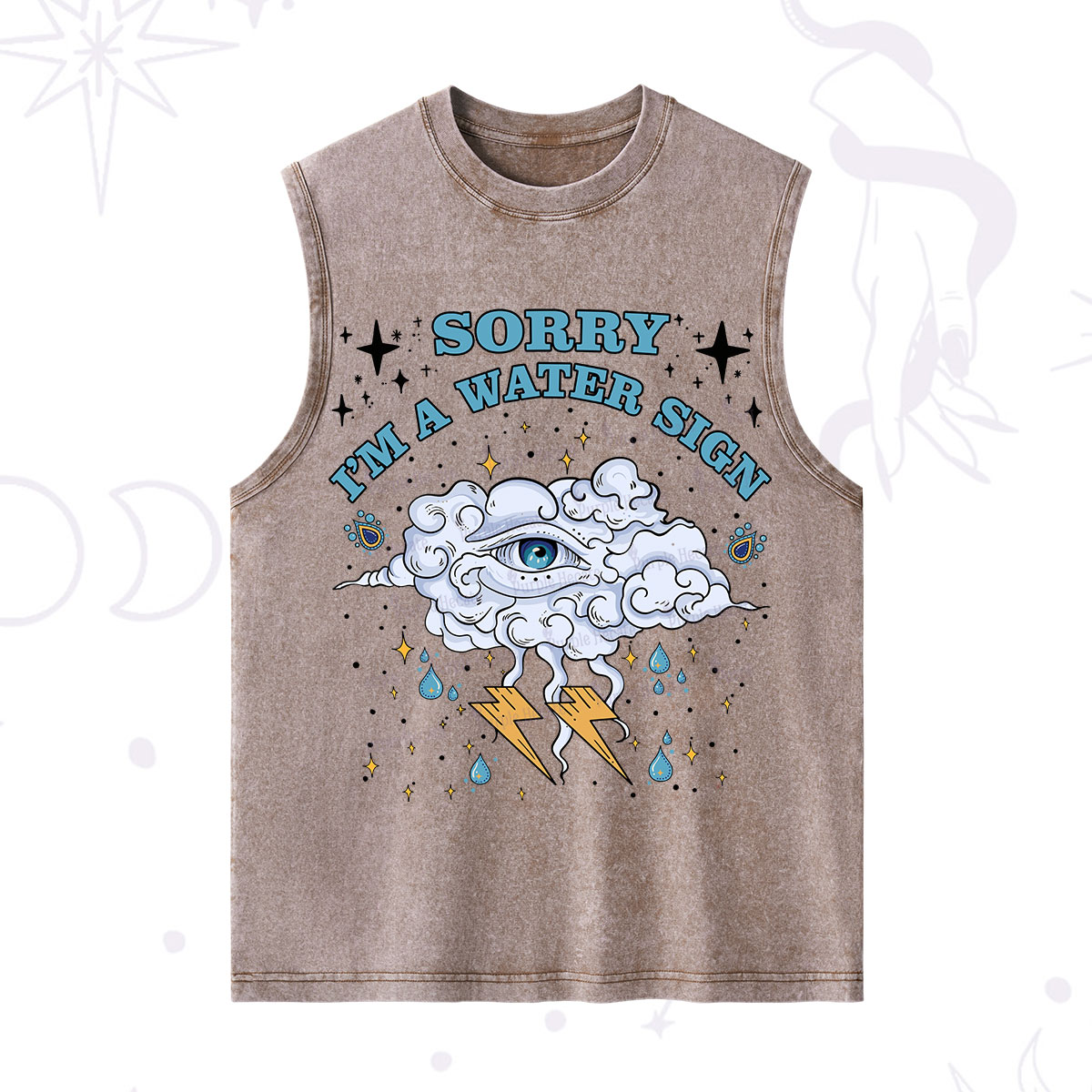 Purplehecate Sorry I'm A Water Sign Washed Tank