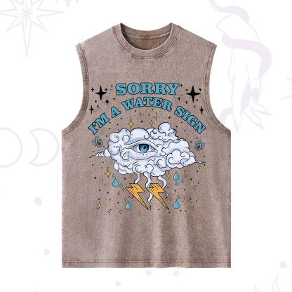 Purplehecate Sorry I'm A Water Sign Washed Tank