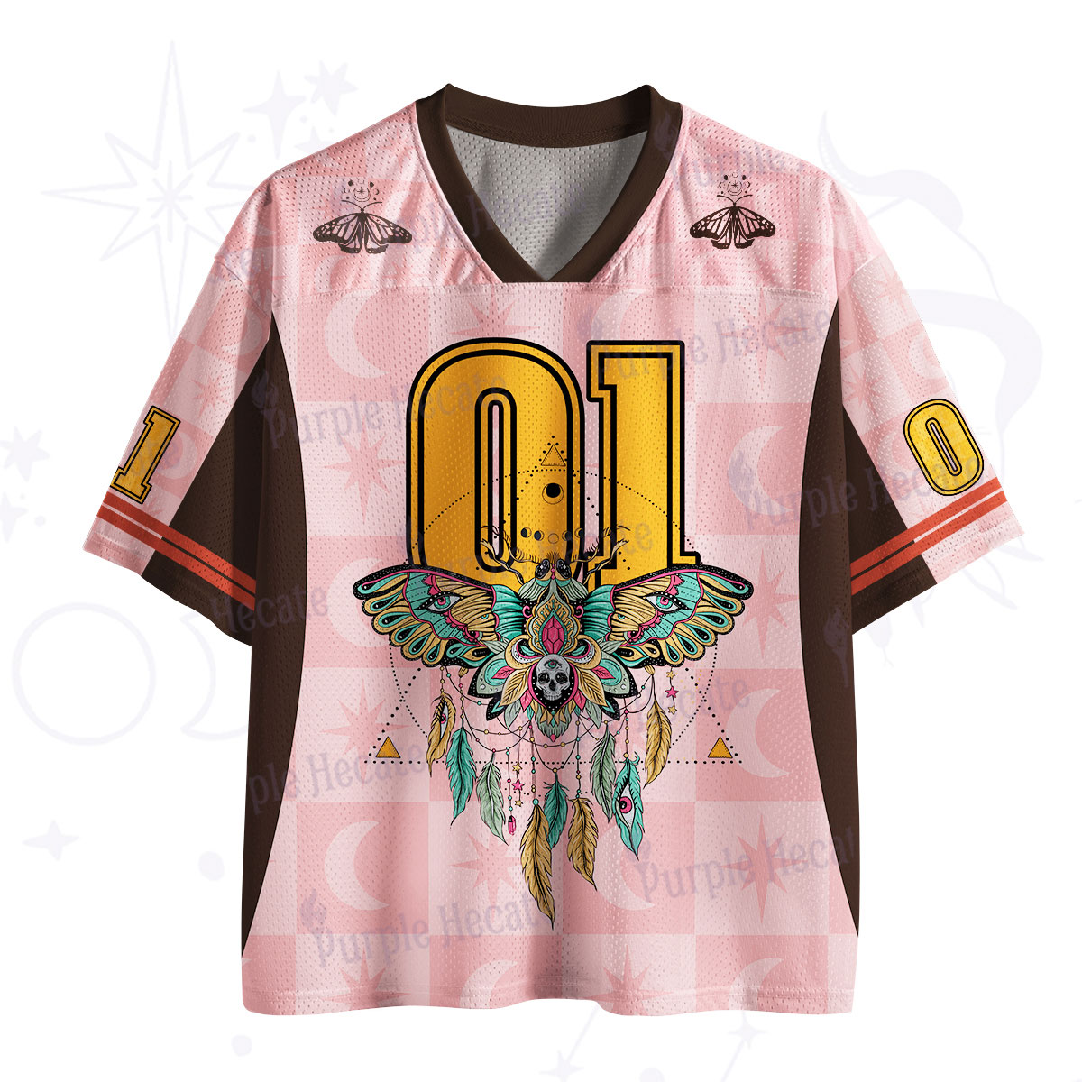 Purplehecate Dreamcatcher Moth Wings Mesh Jersey