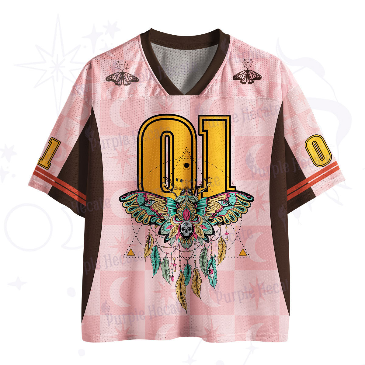 Purplehecate Dreamcatcher Moth Wings Mesh Jersey