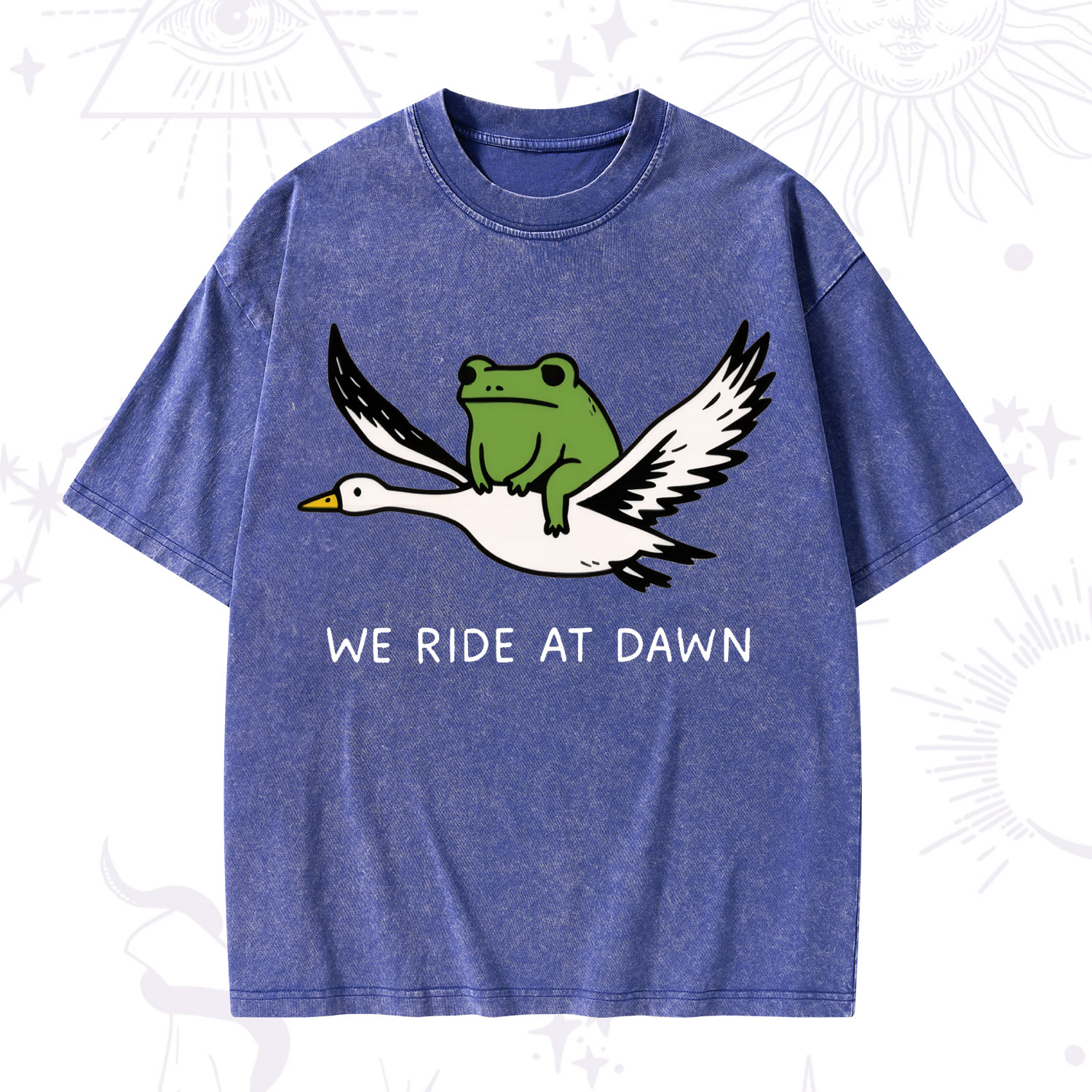 Purplehecate We Ride at Dawn Washed T-Shirt