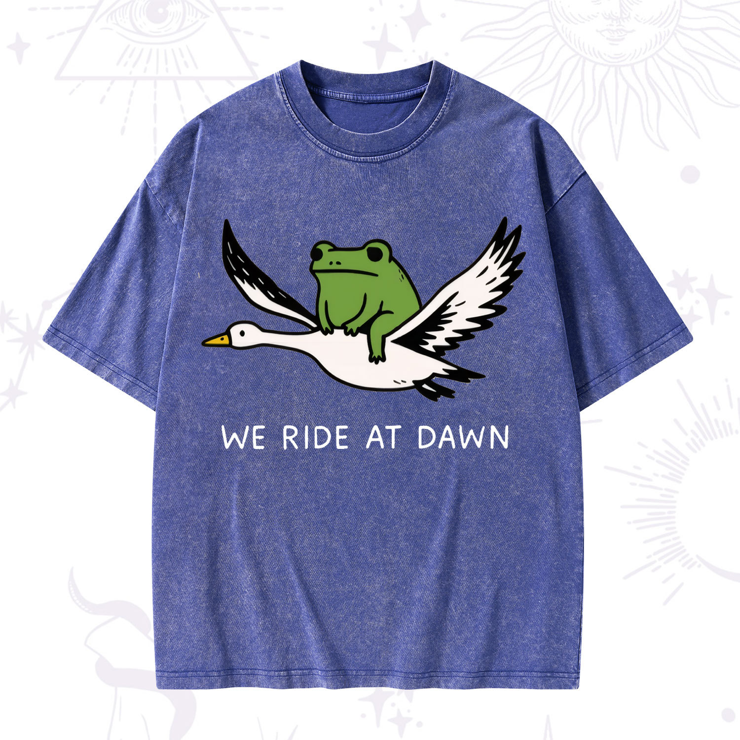 Purplehecate We Ride at Dawn Washed T-Shirt