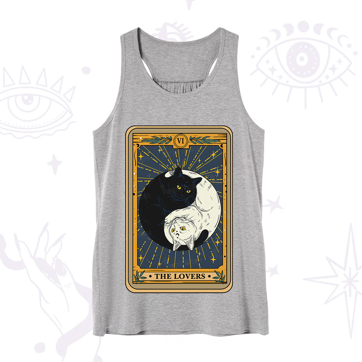 Purplehecate The Lovers Cat Tarot Tank