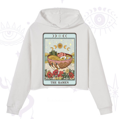 Purplehecate The Ramen Tarot Crop Hoodie