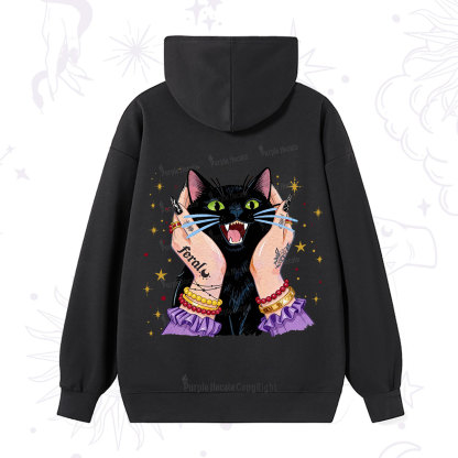Purplehecate Feral Cat Magic Hoodie