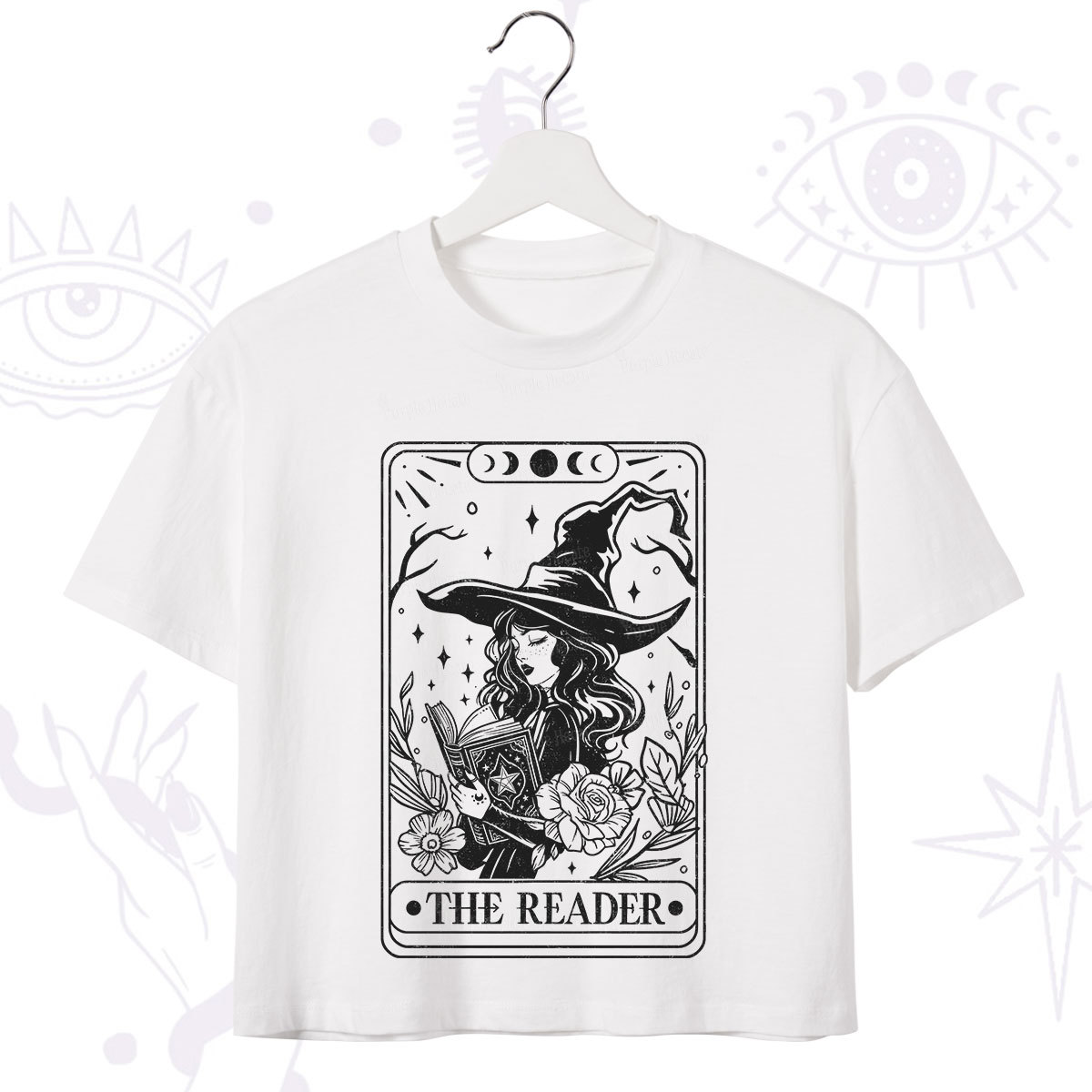 Purplehecate The Witch Reader Tarot Crop T-Shirt