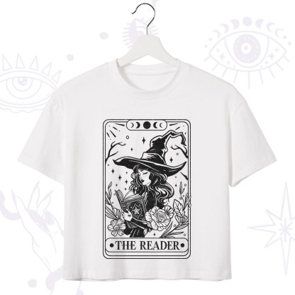 Purplehecate The Witch Reader Tarot Crop T-Shirt