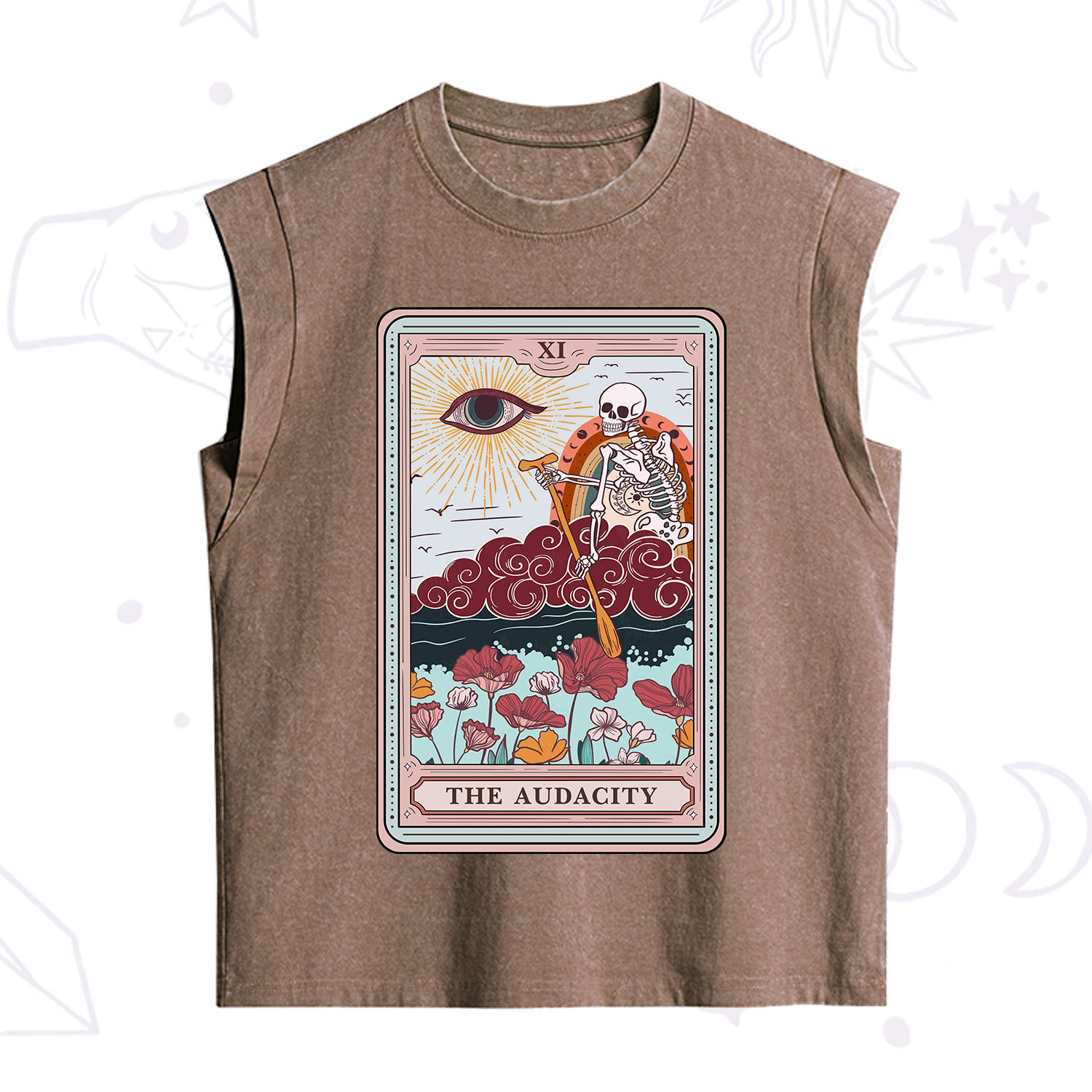 Purplehecate The Audacity Tarot Card Vintage Washed Tank