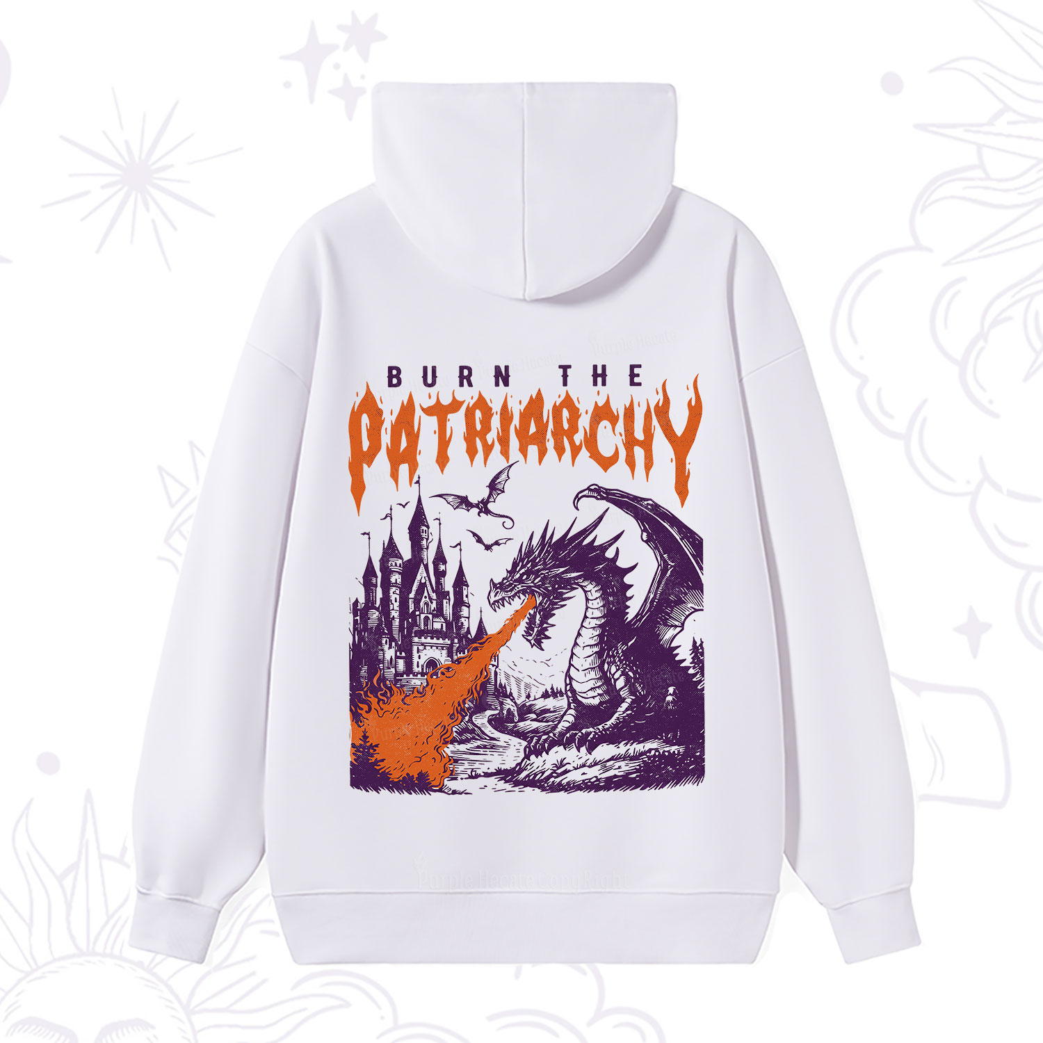 Purplehecate Burn the Patriarchy Dragon Hoodie