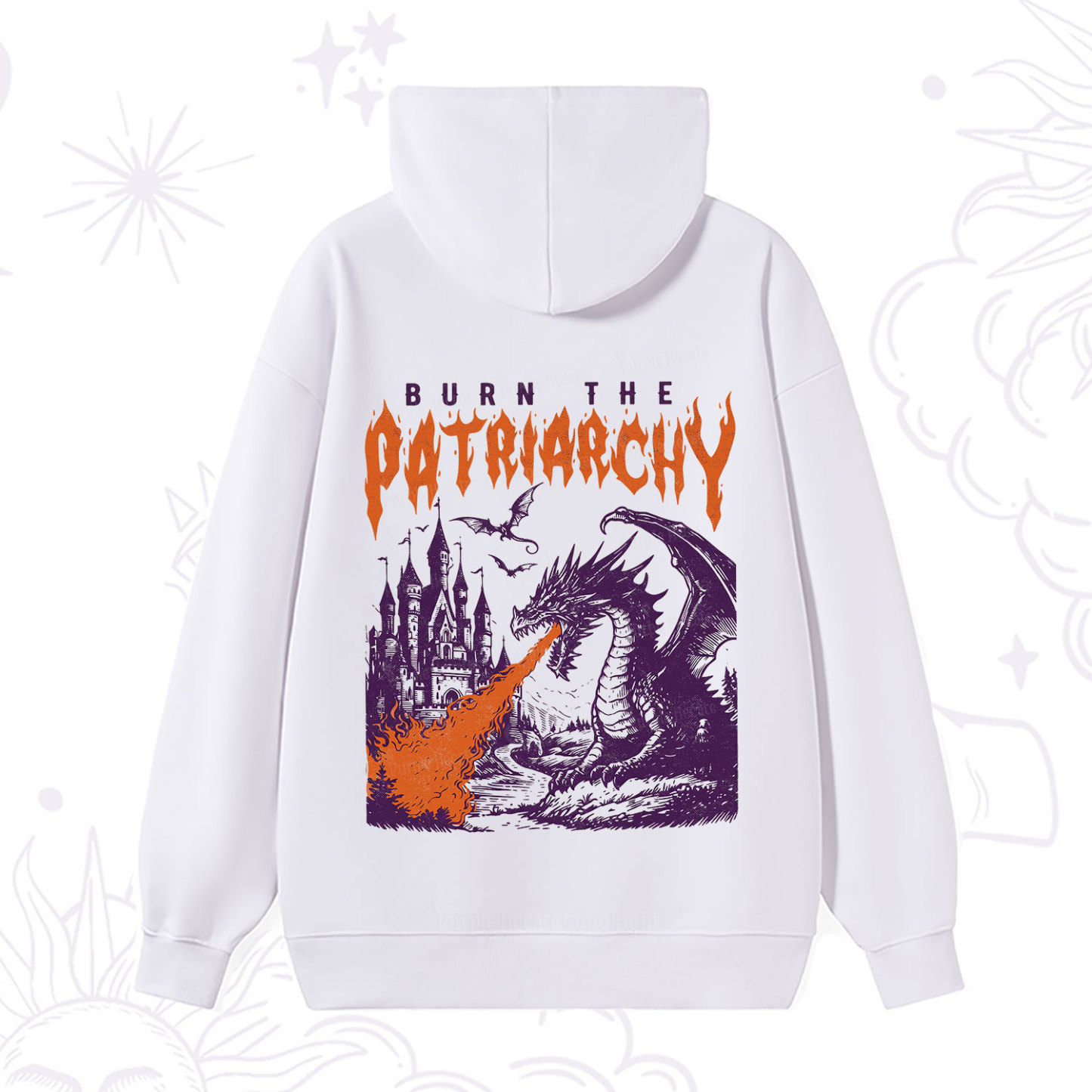 Purplehecate Burn the Patriarchy Dragon Hoodie