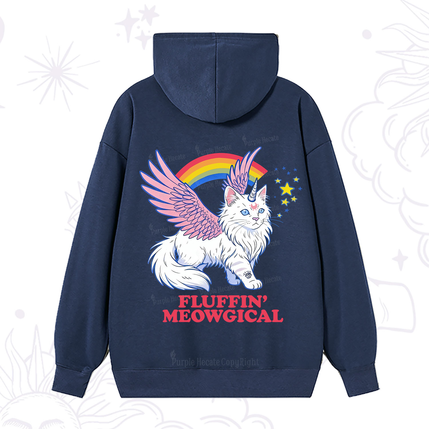 Purplehecate Fluffin Meowgical Hoodie