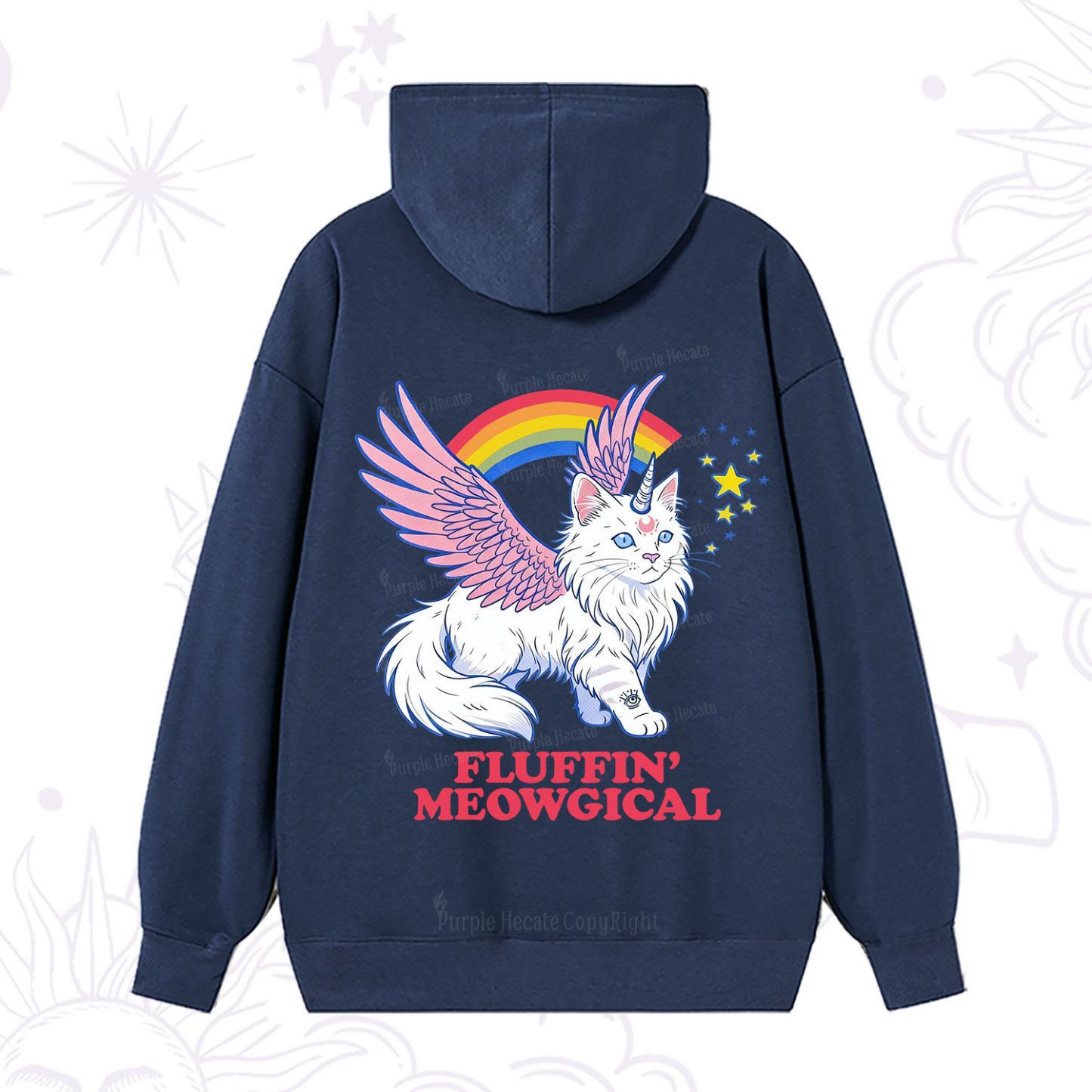 Purplehecate Fluffin Meowgical Hoodie