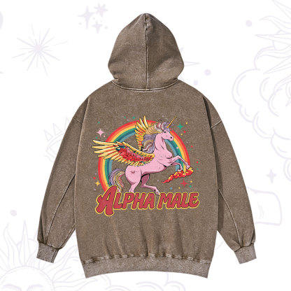 Purplehecate Alpha Male Washed Hoodie