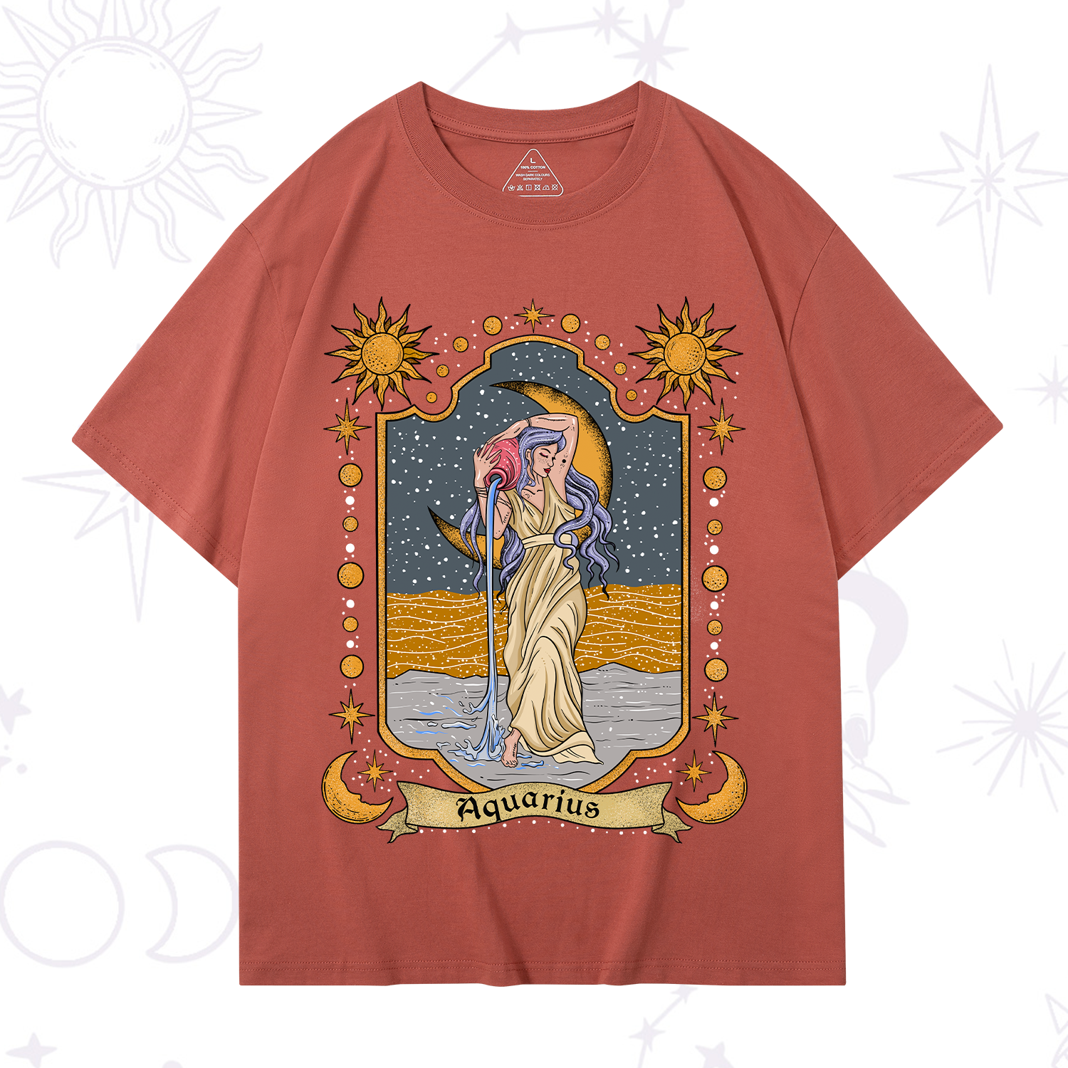 Purplehecate Aquarius Zodiac T-Shirt