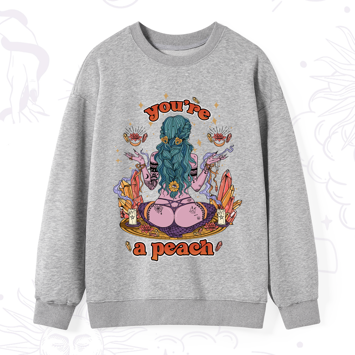 Purplehecate You Are A Peach Sweatshirt