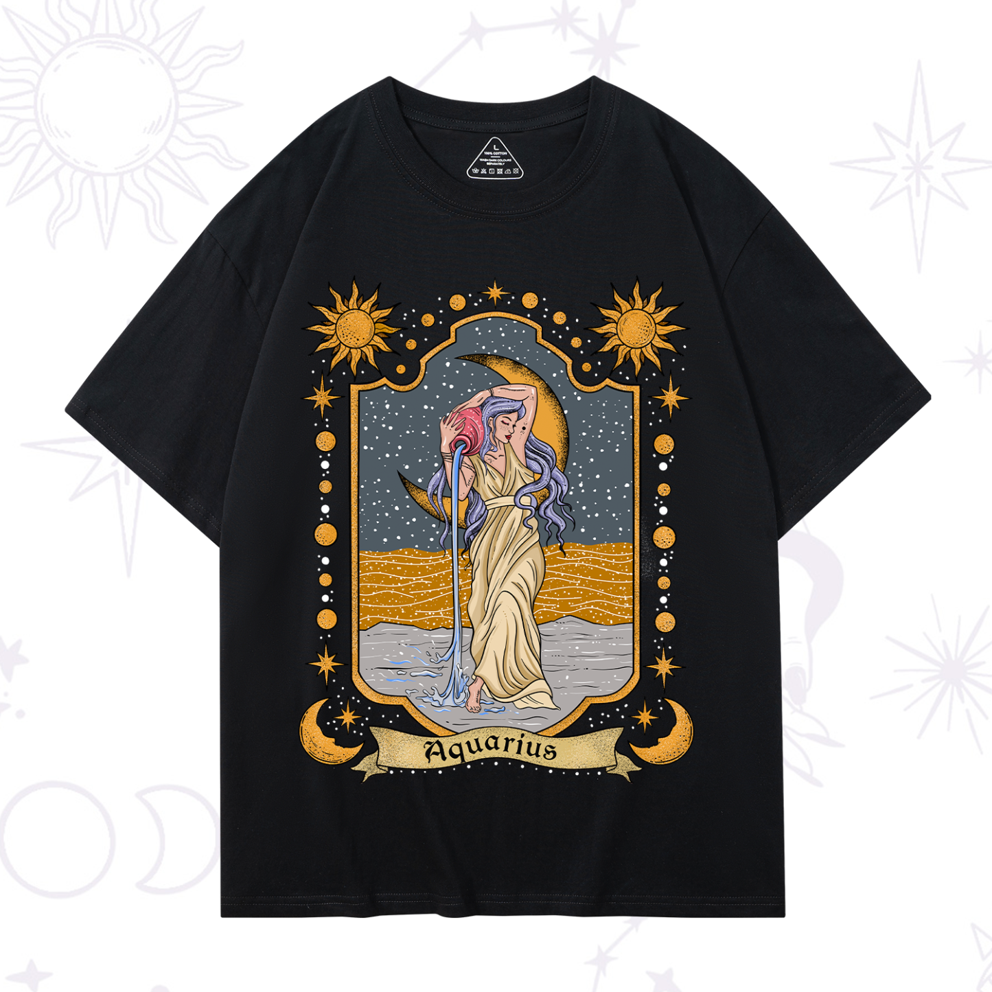 Magic Purplehecate Aquarius Zodiac T-Shirt